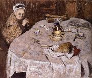 Vial wife's breakfast, Edouard Vuillard